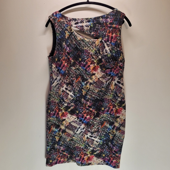 Joseph Ribkoff pencil multi color dress style 174654 - Picture 2 of 7